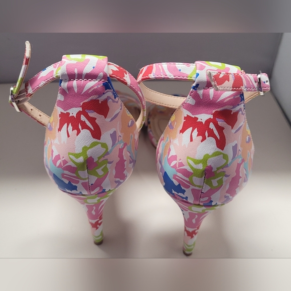 Kelly & Katie 7 Kirstie Floral Ankle Strappy Sandals Open Toe Confort Insole - Picture 7 of 9